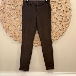 Level 99 Brown Faux Suede Pants